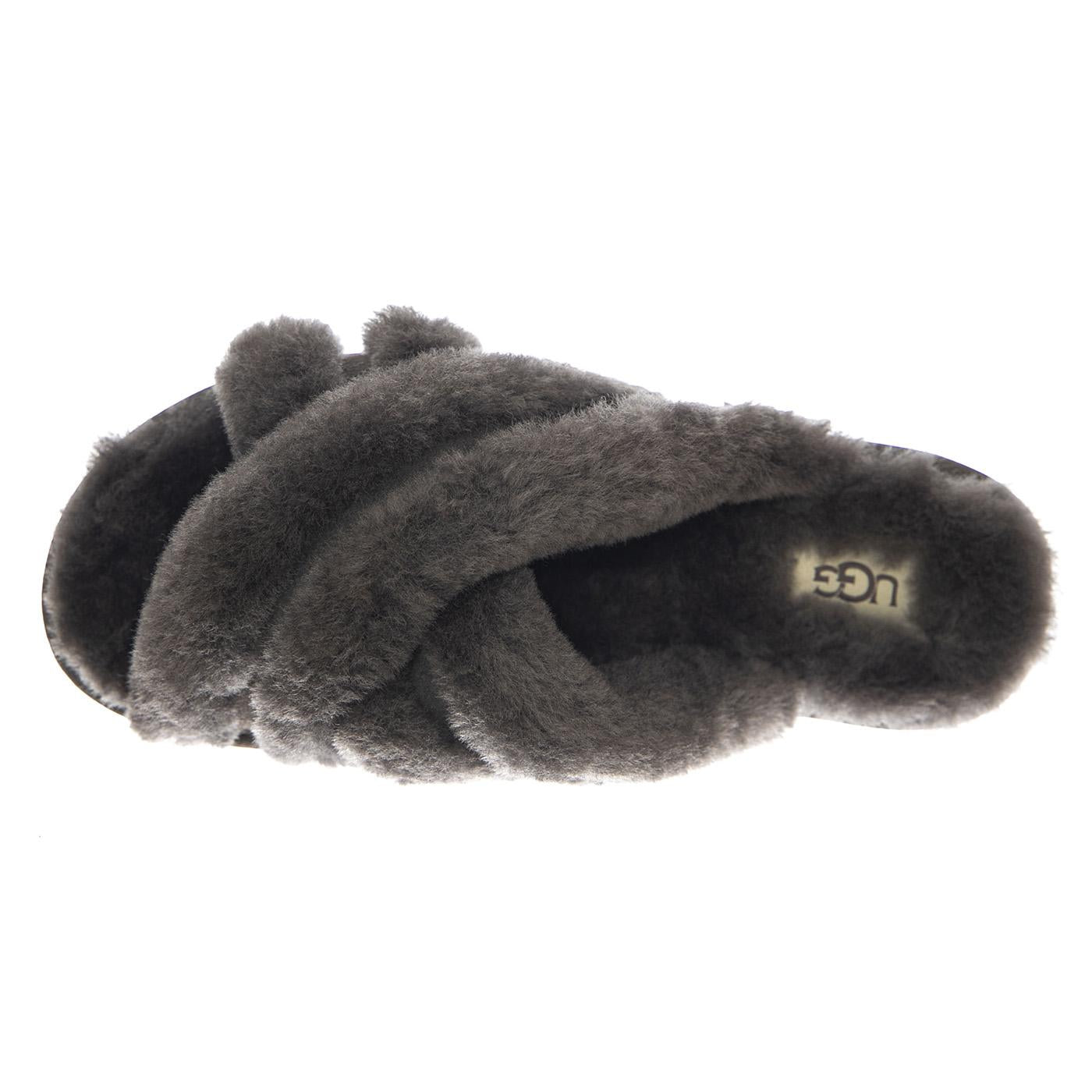 UGG W Scuffita Charcoal - Pantofole Donna in Pelle Scamosciata Grigia 1123572W CHR UGG 