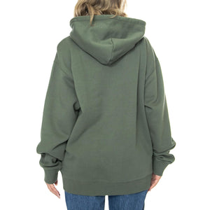 W' Hooded Carhartt Sweatshirt Duck Green / Aura - Felpa con Cappuccio Donna Verde I033648.2J6XX  CARHARTT WIP 