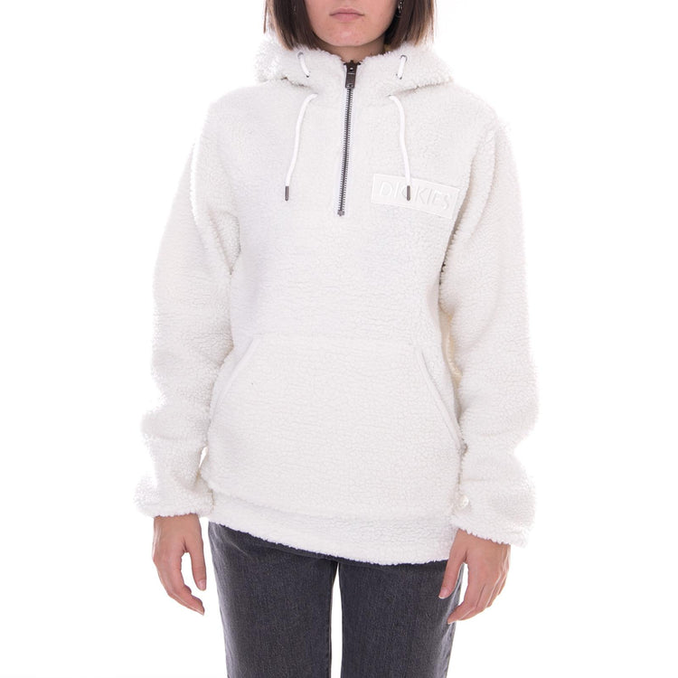 Esmont White XXS - Felpa con Cappuccio Donna Bianca 03200169W-ECR . DICKIES 
