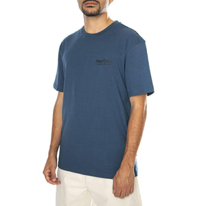 Penfield Hudson Script T-Shirt Blue Wing Teal - Maglietta Girocollo Uomo Blu PFD0299-946  PENFIELD 