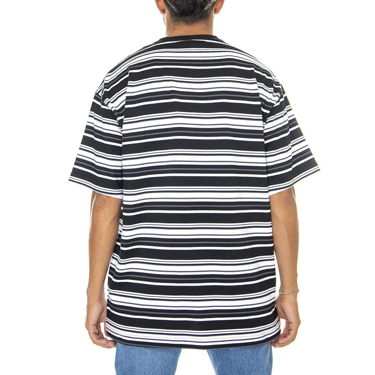 Westover Stripe Tee Black - Maglietta Girocollo Uomo Nera / Multicolore DK0A4Y1PBLK1  DICKIES 