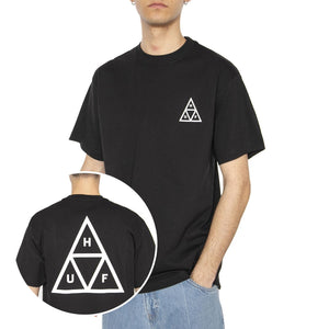Huf Set TT S/S Tee Black - Maglietta Girocollo Uomo Nera TS01953-BLACK  HUF 