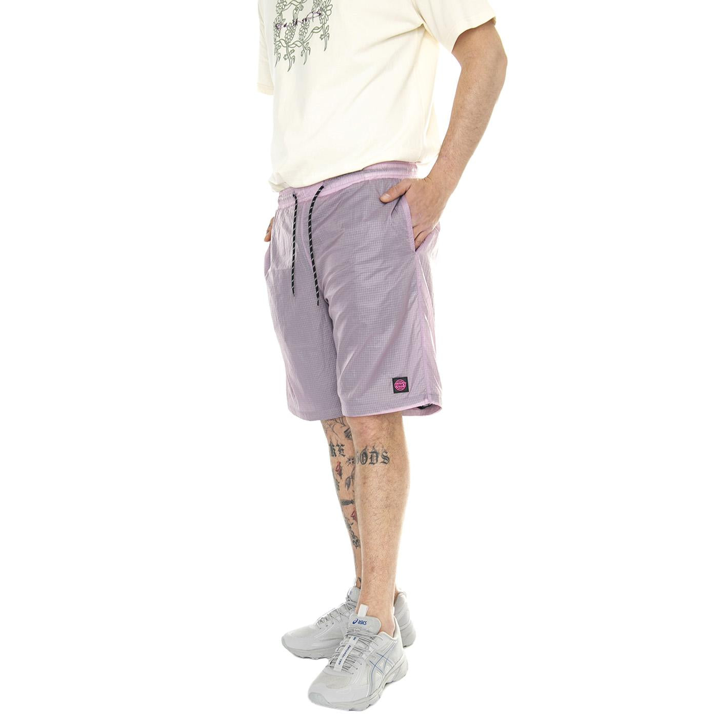 Hike Nylon Ripstop Shorts - Bermuda Uomo Viola FNKSS24-70222  FUNKY 