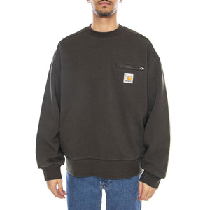 Detroit Sweat Olive - Felpa Girocollo Uomo Verde I035547.4906 . CARHARTT WIP 
