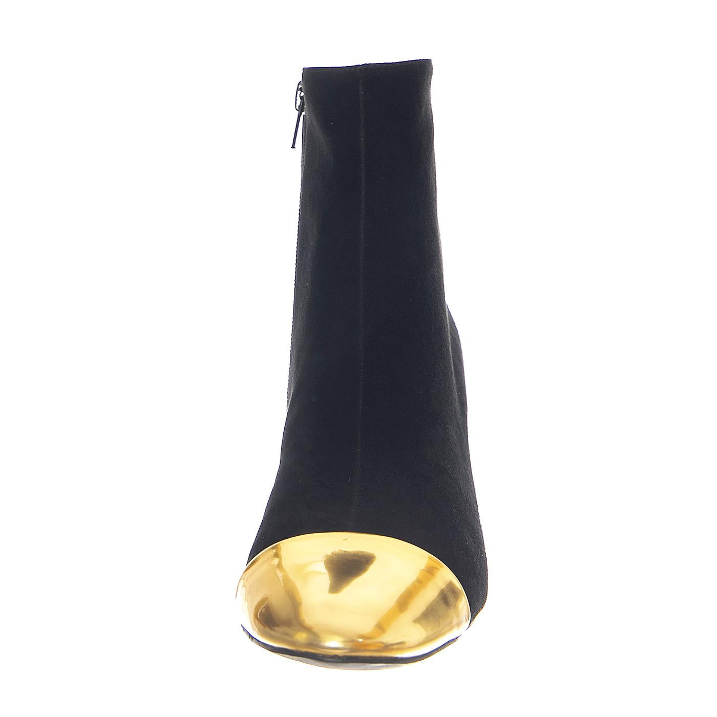 Towards Black Suede Gold - Stivaletti Donna Neri / Oro JCTOWARDS-BLK-SUE  JEFFREY CAMPBELL 