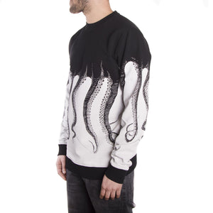WHITE OCTOPUS CREWNECK ORIGINAL Screen Printed Crewneck Sweatshirt BLACK 72689_4  OCTOPUS 