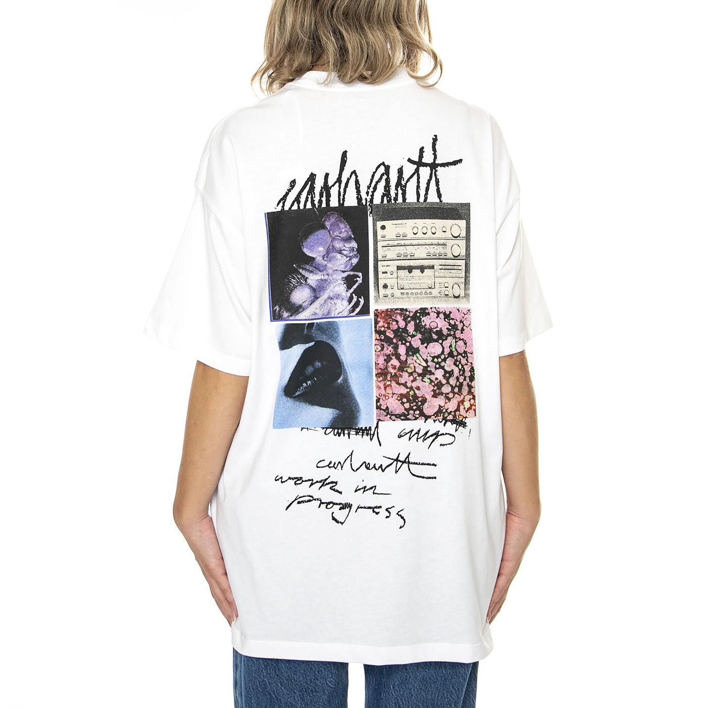 W' S/S Immerse T-Shirt White - Maglietta Girocollo Donna Bianca I033680.02XX  CARHARTT WIP 
