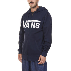 Mn Classic Zip Hoodie Sweatshirt - Dress Blues - Felpa con Cappuccio e Zip Blu V00J6KL2I  VANS 