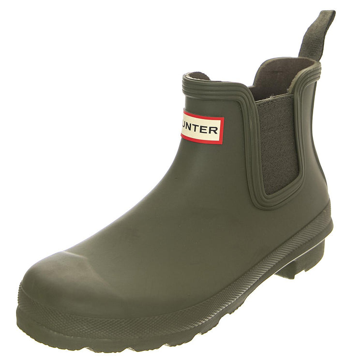 W' Chelsea Short Boot Olive - Stivali Donna Verdi WFS2078RMA  HUNTER 