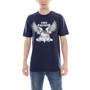 STAY TRUE T-SHIRT NAVY MTS007-NAVY  C1RCA 