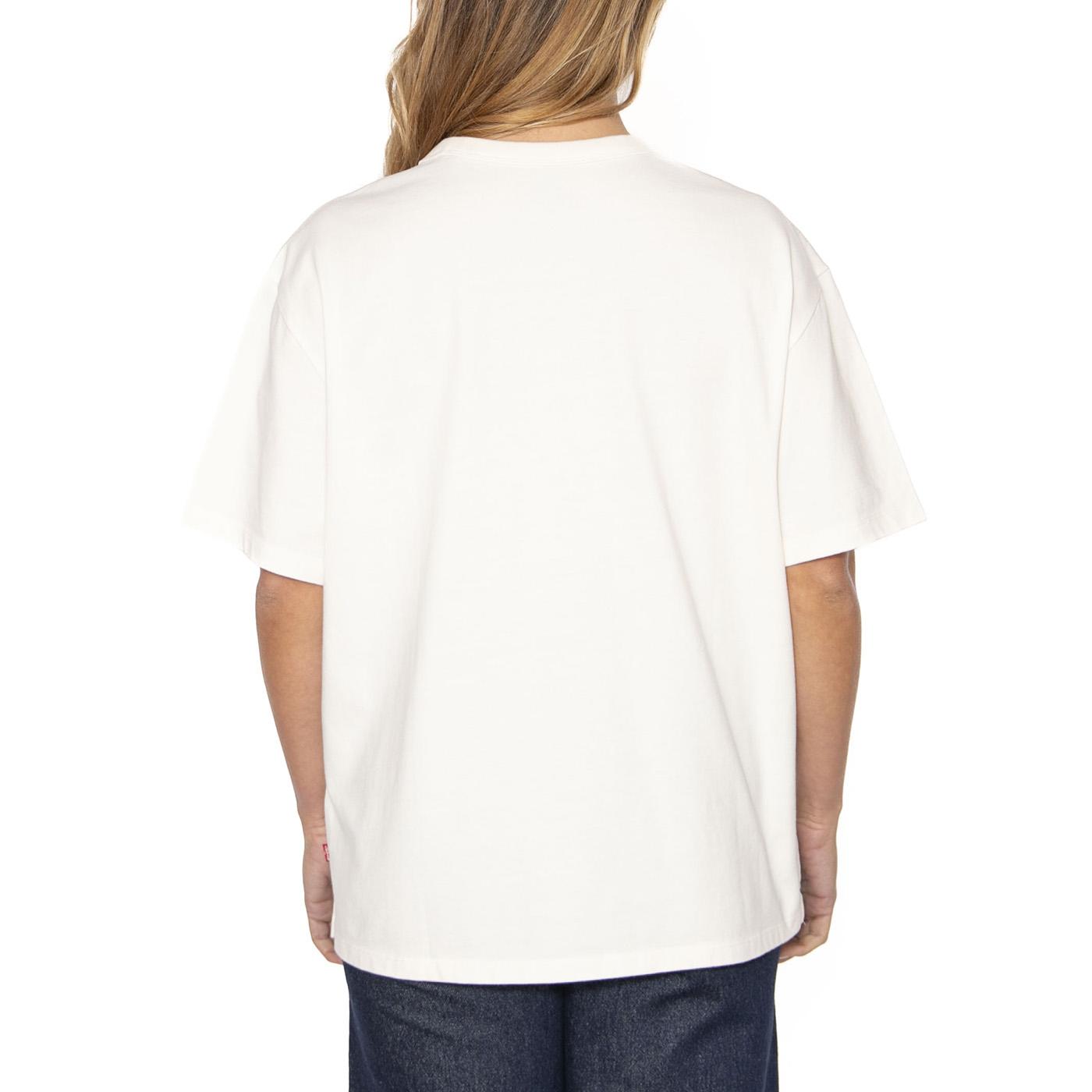 Gr Rabor Tee Good Things Take Time Egret - Maglietta Girocollo Donna Bianca 001MX-0000 . LEVIS 