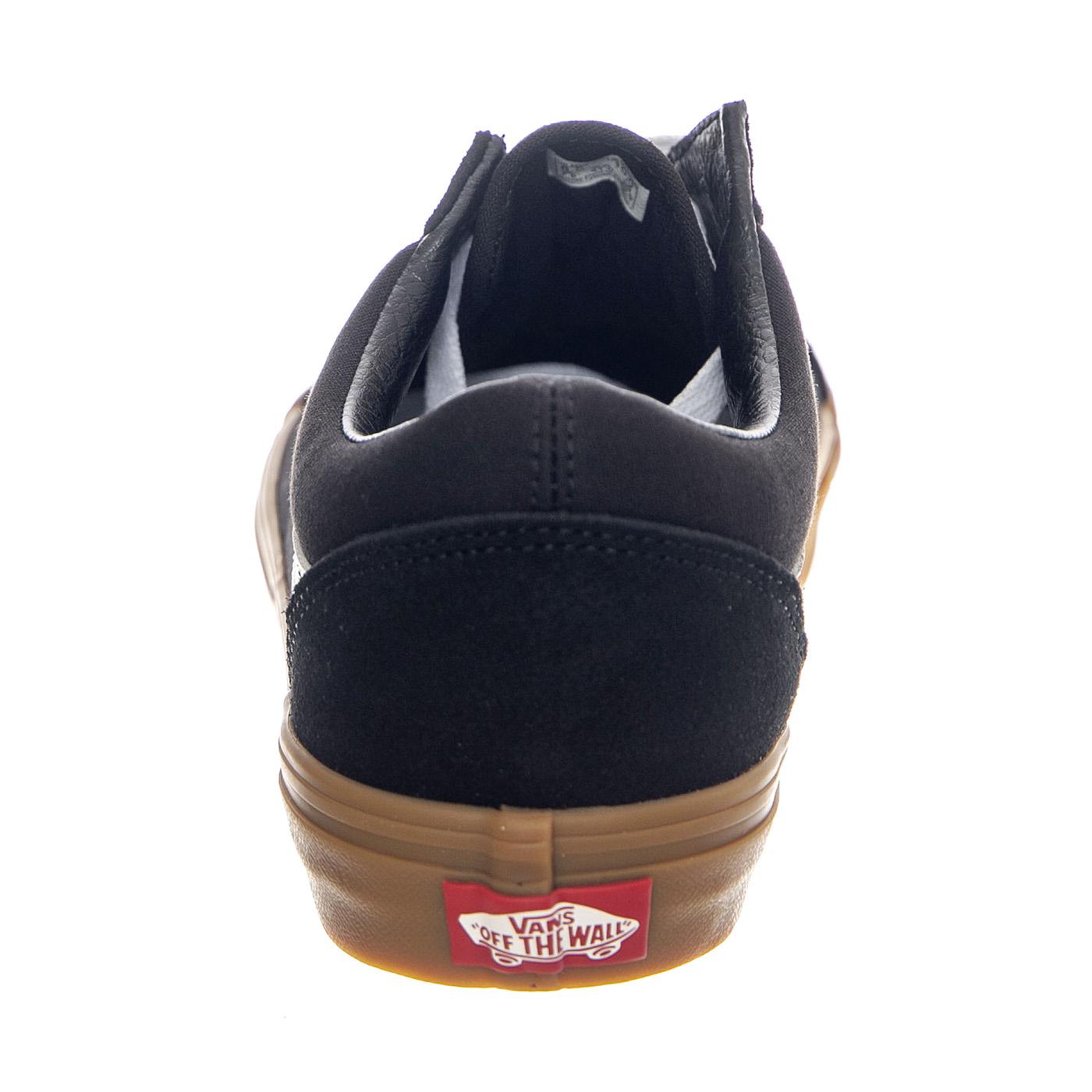 Old Skool Black / Gum - Scarpe Stringate Profilo Basso Uomo Nere VN000CR5B9M1  VANS 