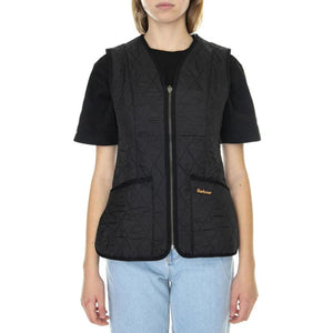 FLEECE BETTY LINER BLACK - Giacca Smanicata Donna Nera LLI0003BK11 . BARBOUR 