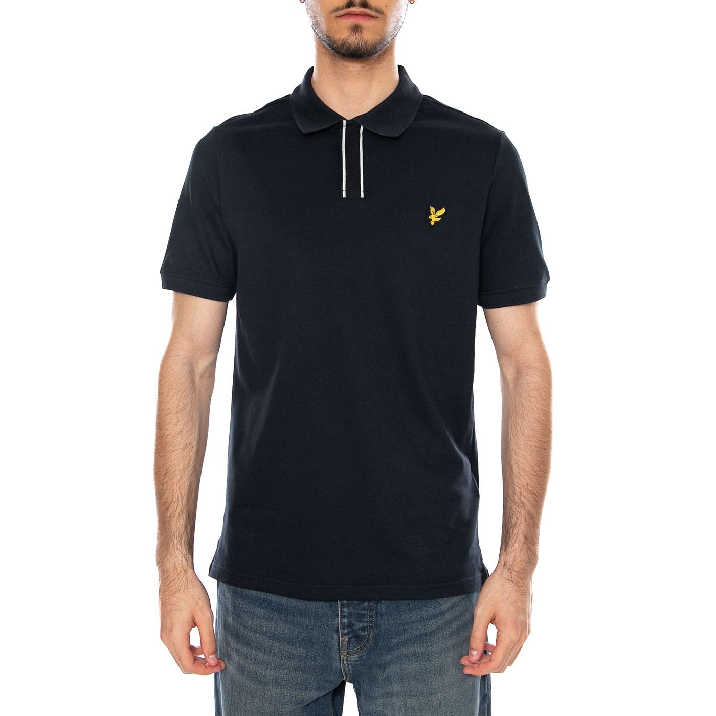 PLACKET TIPPED POLO SHIRT DARK NAVY - Polo Uomo Blu SP2409V Z27 LYLE & SCOTT 