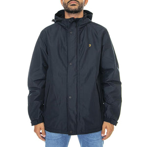 Jones Fleece Lined C True Navy - Giacca Invernale con Cappuccio Uomo Blu F4RFC014-412  FARAH 