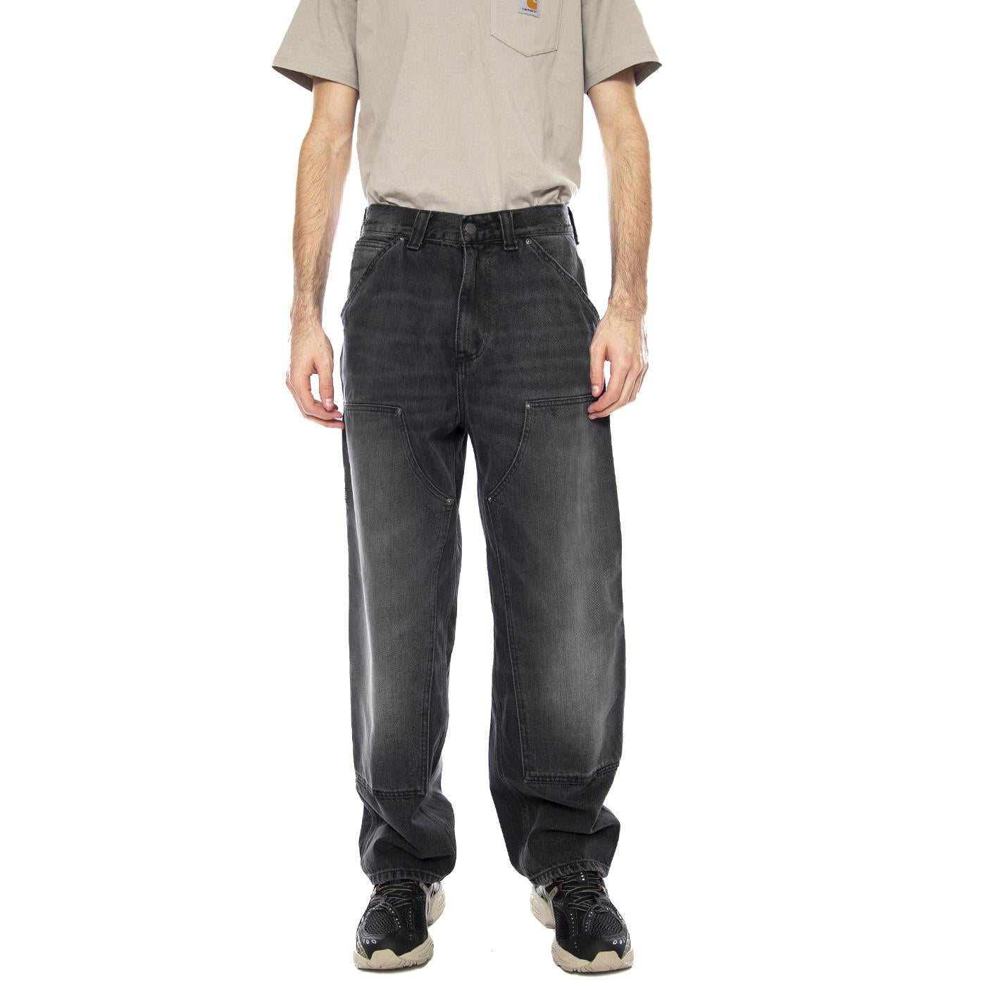 OG Double Knee Pant - Pantaloni Denim Jeans Uomo Neri I036273 89B7 CARHARTT WIP 