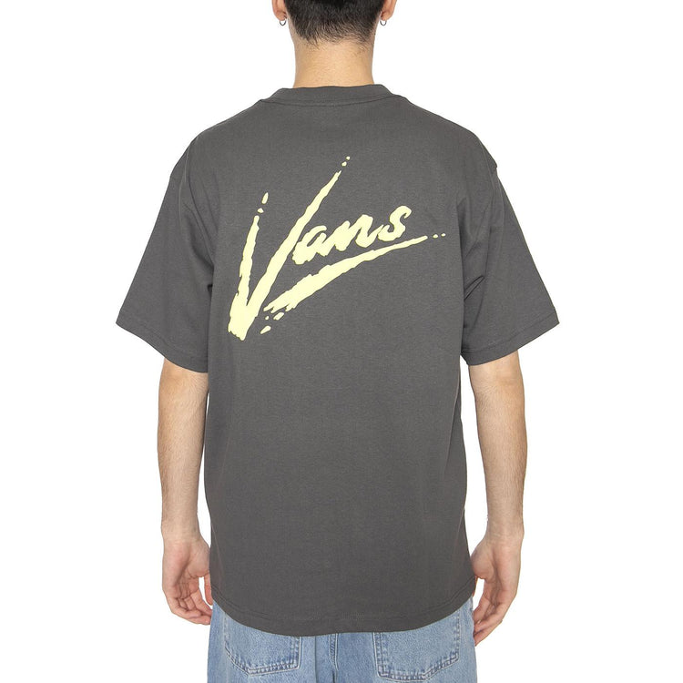 Dettori Loose SS Asphalt / Shadow Lime - Maglietta Girocollo Uomo Grigia VN000K42EBA1  VANS 