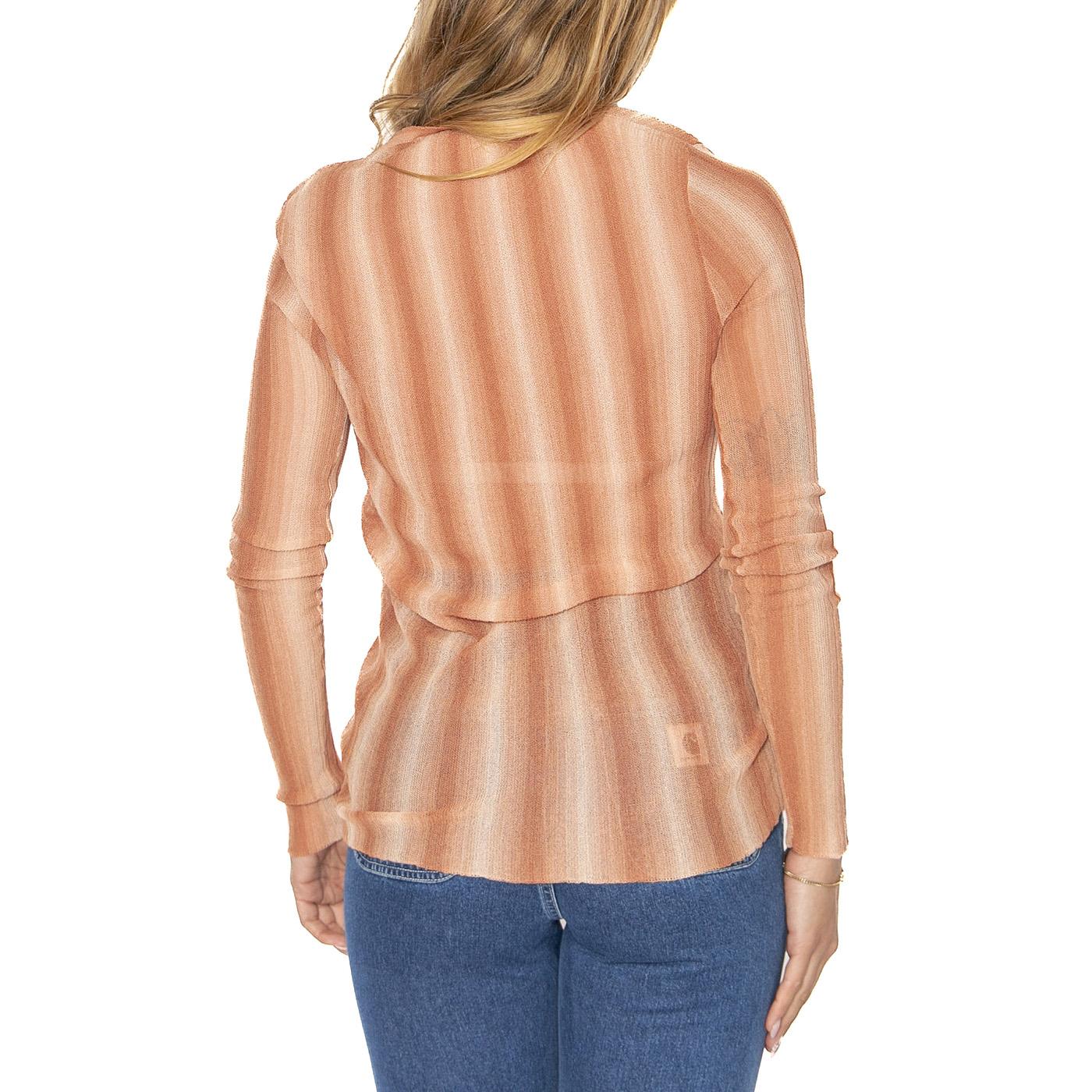 Top punto con botones marrón - Camicia Donna Multicolore 51W/10627  WILD PONY 