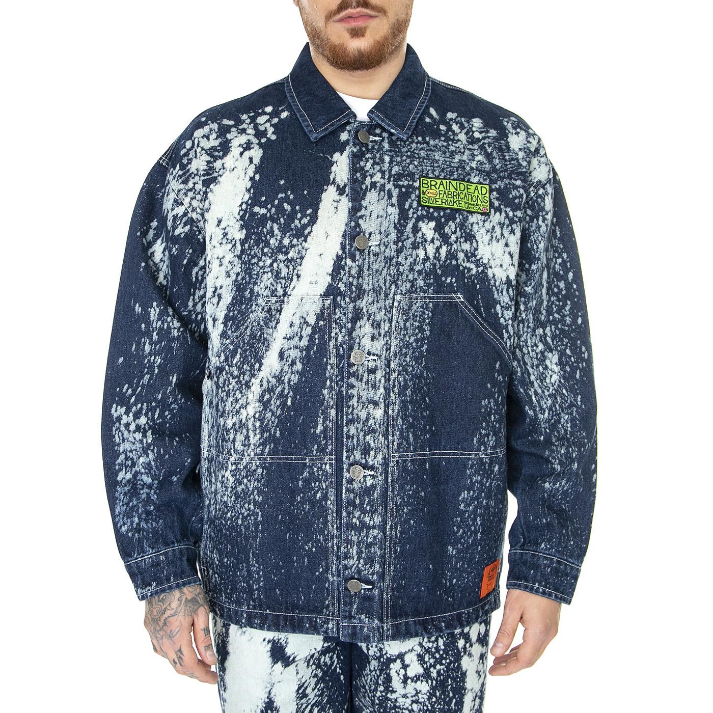BD x DICKIES Gardening Jacket Bleached Denim - Giacca Uomo Blu Denim / Multicolore DK0A4YCQE971  DICKIES 