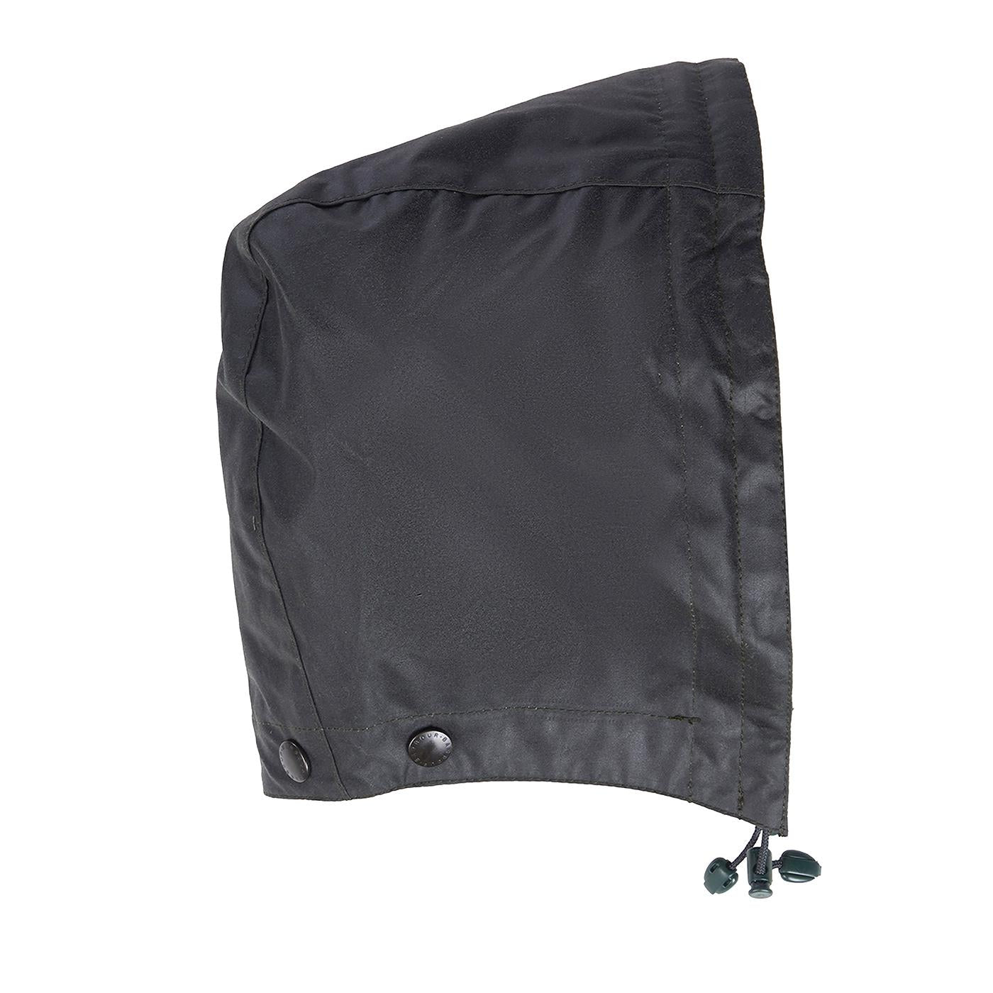 Waxed Olive Detachable Hood - Cappuccio Staccabaile Verde MHO0004-BK91-GREEN . BARBOUR 