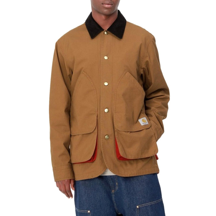 HESTON JACKET HAMILTON BROWN / CHERRY - Giacca Uomo Marrone I032148-8 . CARHARTT WIP 