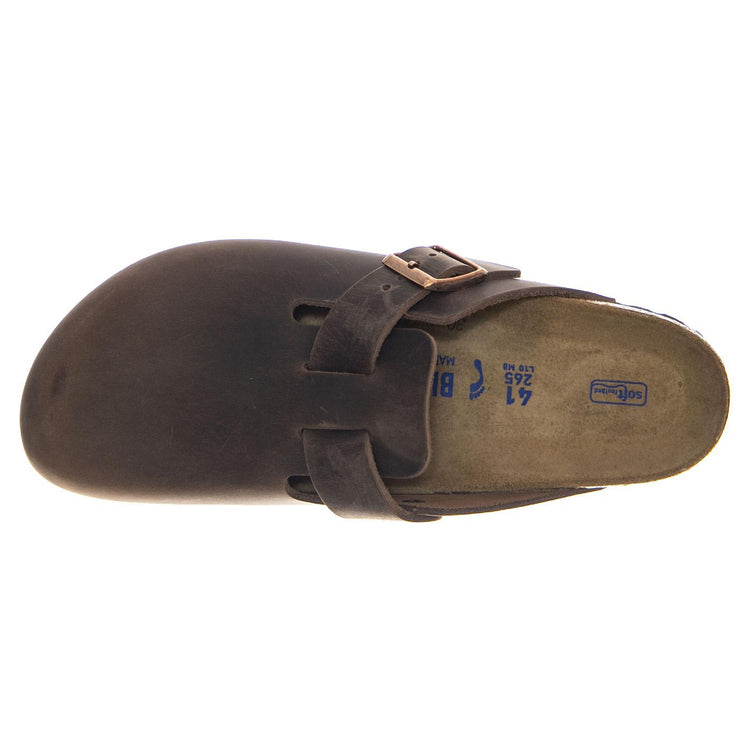 Boston BS Habana Suede Leather Brown -- Sandali Uomo Marroni 0159713 . BIRKENSTOCK 