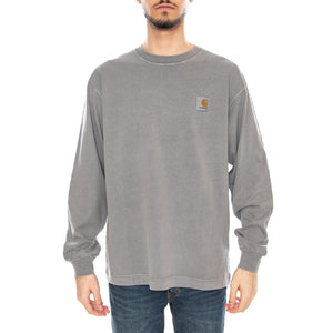 L/S Nelson T-Shirt Yosemite - Maglietta Girocollo Maniche Lunghe Uomo Grigia I029948 2LRGD CARHARTT WIP 
