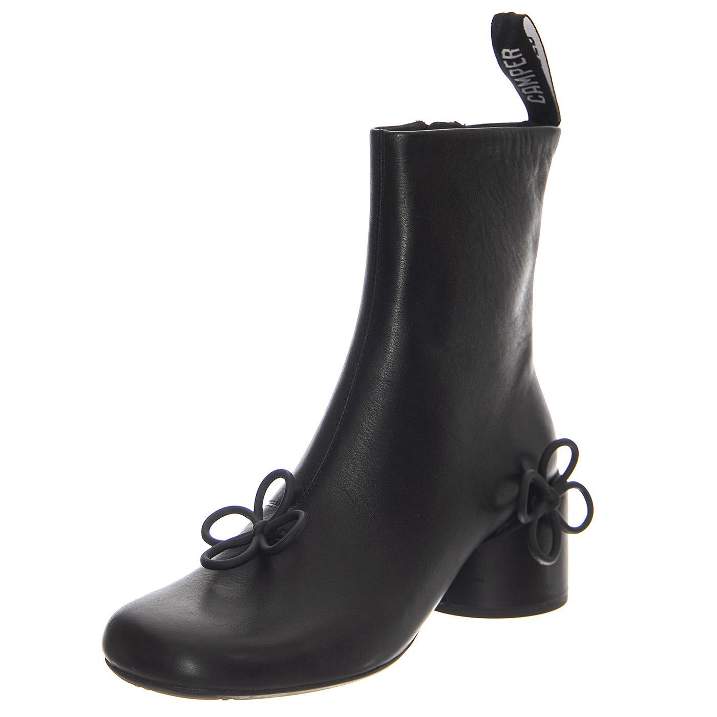 Gobi Negro Flowers / Niki Gobi Negro-Negro - Stivaletti Donna Neri K400757-002  CAMPER 