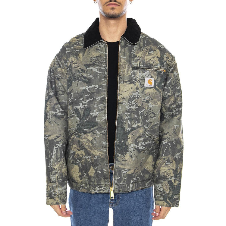 Og Detroit Jacket Camo Combi, Green / Black - Giacca Uomo Multicolore I035614.3BL06 . CARHARTT WIP 