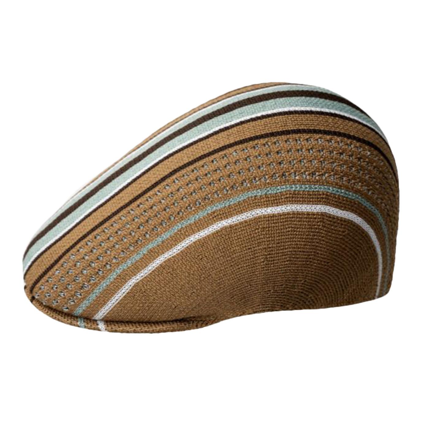 Clubhouse Stripe 507 Tan / Sage Green - Cappellio a Coppola Multicolore K3748-TS241  KANGOL 