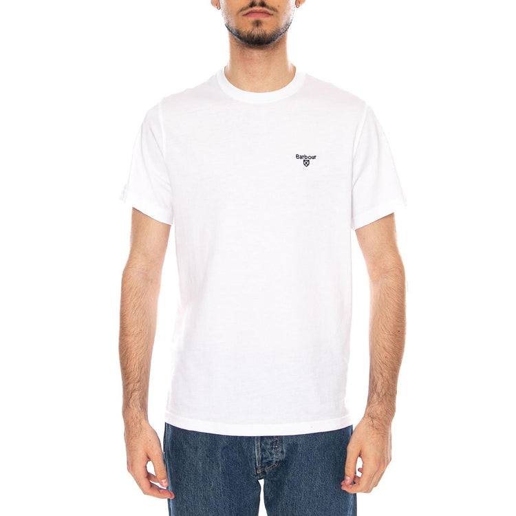 ESSENTIAL SPORTS TEE - Maglietta Girocollo Uomo Bianca MTS0331 WH11 BARBOUR 