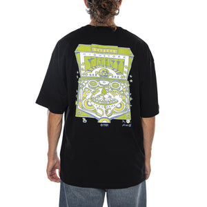 S/S PINBALL T-SHIRT BLACK - Maglietta Girocollo Uomo Nera I036891 89XX CARHARTT WIP 
