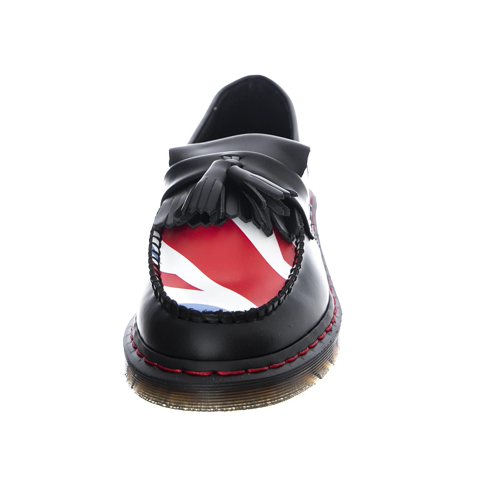 The Who Adrian Shoes - Black Smooth / The Union Jack - Scarpe Profilo Basso Donna Nere / Multicolore DMSADRWHOBK25270001  DR.MARTENS 