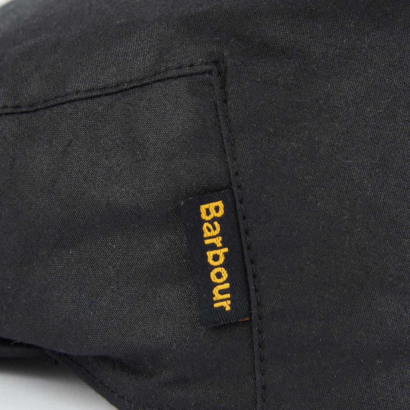 Cheviot Wax Flat Cap Black Winter Dress - Cappello a Coppola Nero 222MMHA0294-BK11 . BARBOUR 