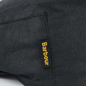 Cheviot Wax Flat Cap Black Winter Dress - Cappello a Coppola Nero 222MMHA0294-BK11 . BARBOUR 