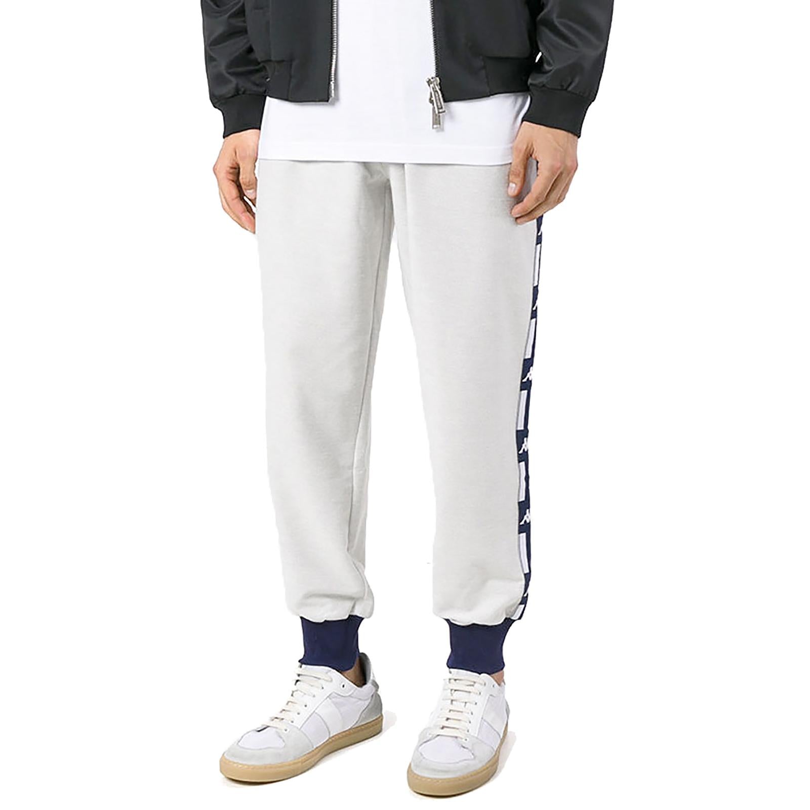 La French Terry Reverse Pants - Light Grey Melange - Pantalon Uomo Grigi 303R4P0-D00S  KAPPA 