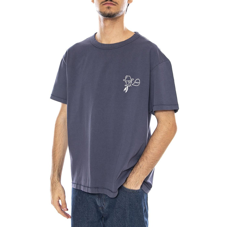 Rodeo Ben Tee Navy - Maglietta Girocollo Uomo Blu Navy 112371672 . WRANGLER 