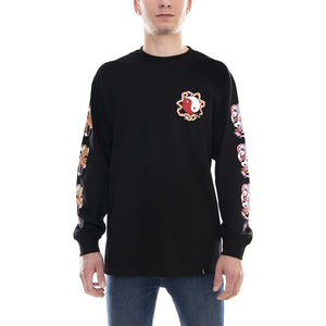 CHLOE K YIN-YANG L/S TEE BLACK TS00502-BLACK  HUF 