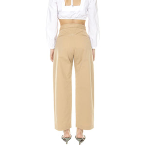 W' Katja Khaki - Pantaloni Donna Beige 330871-134  ELVINE 