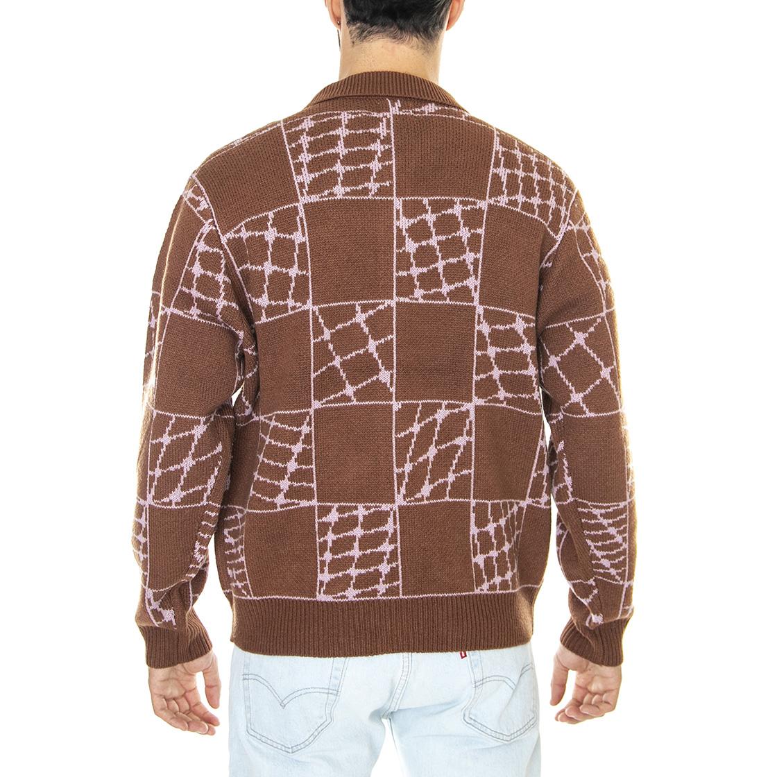 Dryden Cardigan Sepia Multi - Cardigan Uomo Marrone 151010027-SEP  OBEY 