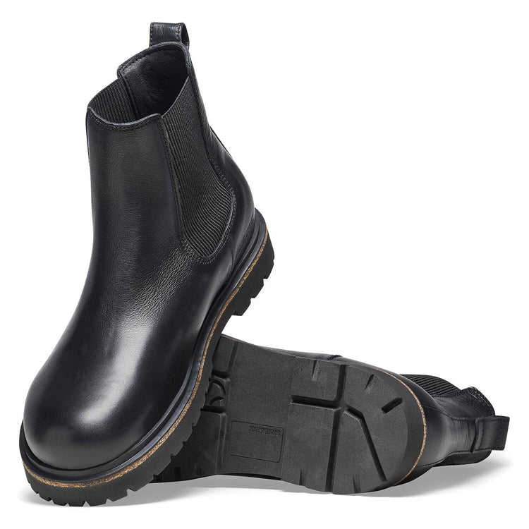 Highwood Slip On Men black, Natural Leather Boots - Stivaletti Uomo Neri 1025764 . BIRKENSTOCK 