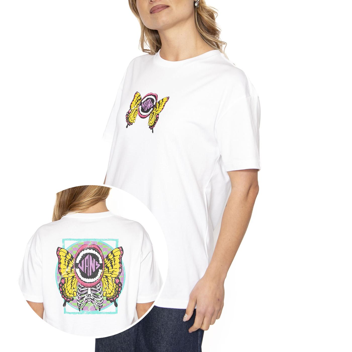 ETHEREAL OS SS White - Maglietta Girocollo Donna Bianca VN000NXCWHT1  VANS 