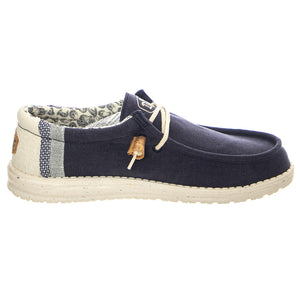 M' Wally Break Stitch 410 - Scarpe Stringate Profilo Basso Uomo Blu HD.40015.410  HEY DUDE 