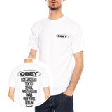 Obey Global Impact Tee White - Maglietta Girocollo Uomo Bianca  Uomo OBEY