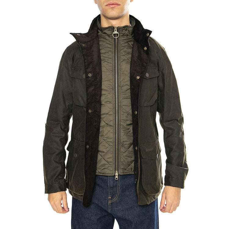 Ogston Wax Jacket Olive - Giacca Uomo Verde MWX0700-OL51 . BARBOUR 