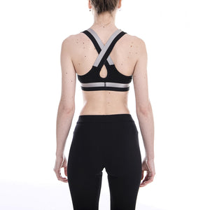 Metallic Band X Back Top - Black 213049P-BLACK  STUSSY 