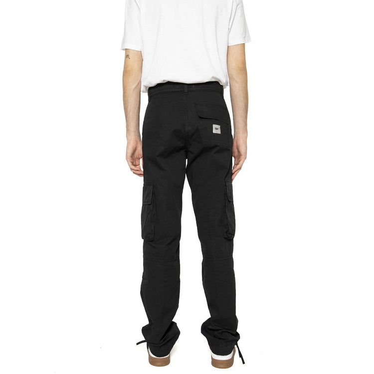 Light Cargo Black Pant - Pantaloni Uomo Neri 6080149-10158  CAT 