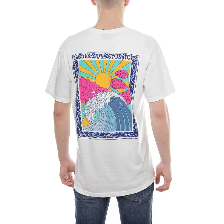 HORIZON PIG. DYED TEE NATURAL 1904238-NATL . STUSSY 