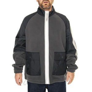 Max Ugg Fluff Sport Jacket Black/ Dark Ash - Giacca Uomo Nera UGC1154350-BKD  UGG 