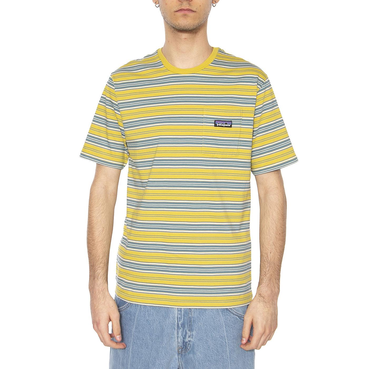 M's Daily Pocket Tee SMBL - Maglietta Girocollo Uomo Multicolore 53255-SMBL  PATAGONIA 